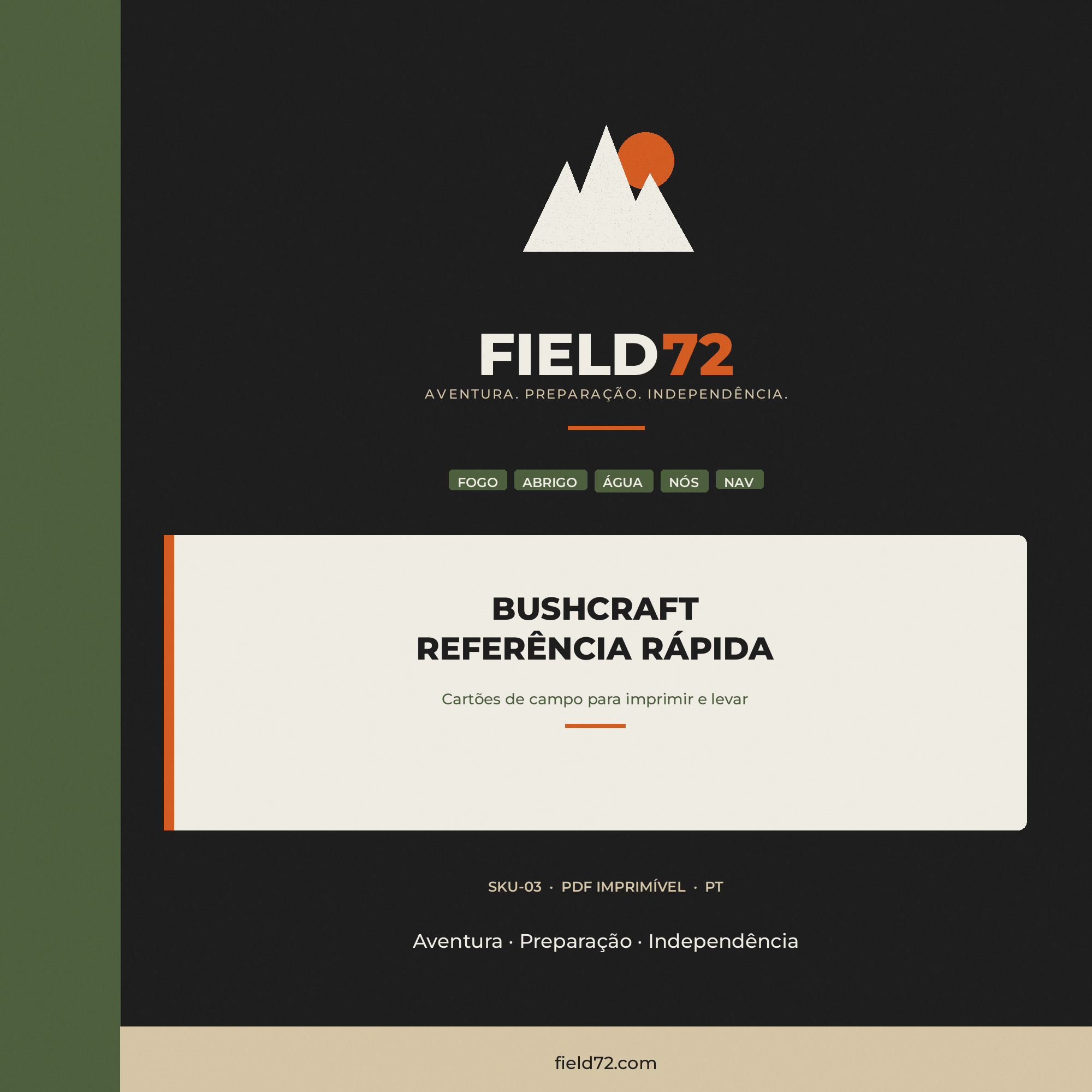 Capa Referência Rápida de Bushcraft