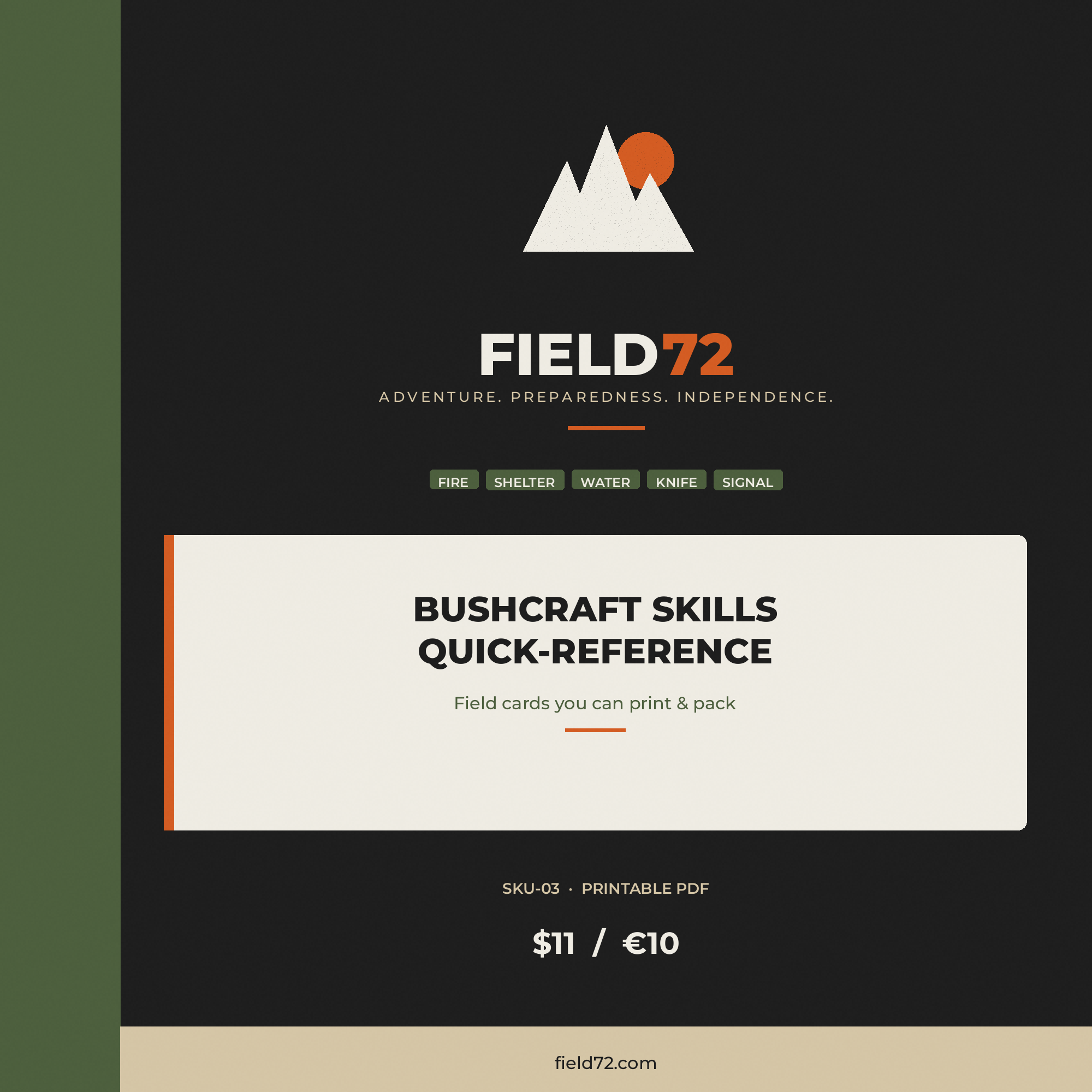 Bushcraft Skills Quick-Reference cover